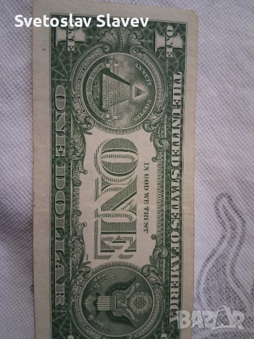 1 долар син печат., снимка 4 - Нумизматика и бонистика - 51716801
