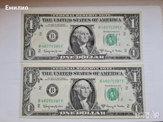 SCARCE. USA. SET $ 1 DOLLAR 1963A UNC 