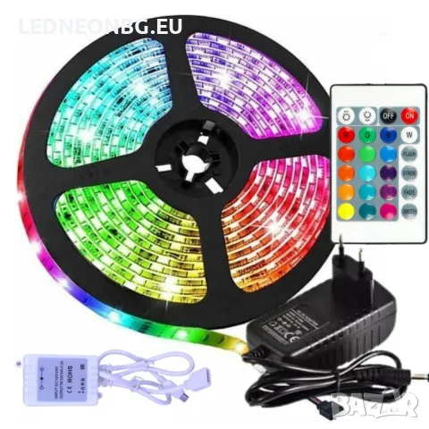 RGB ленти с дитанционно управление ►комплекти 5, 10,15 метра, снимка 2 - Лед осветление - 38327733