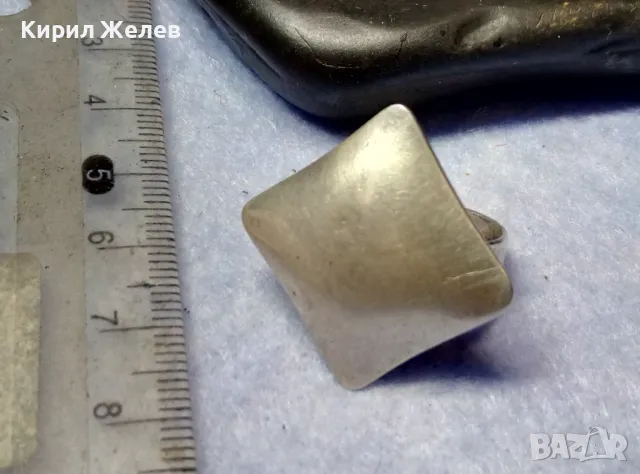 СТИЛЕН ВИНТИДЖ АРТ ДИЗАЙН СРЕБЪРЕН ПРЪСТЕН СРЕБРО 925 ДИЗАЙНЕРСКА РЪЧНА ИЗРАБОТКА 41084, снимка 8 - Пръстени - 50421517