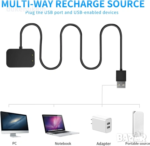 2 бр. Магнитен USB кабел за зареждане Xplora X6, снимка 5 - Смарт гривни - 53173275