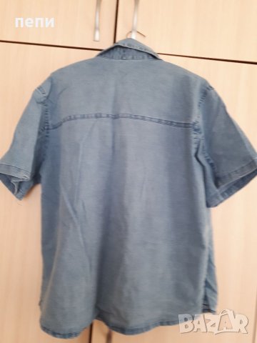Дамска дънкова риза-XL, снимка 4 - Ризи - 35251035