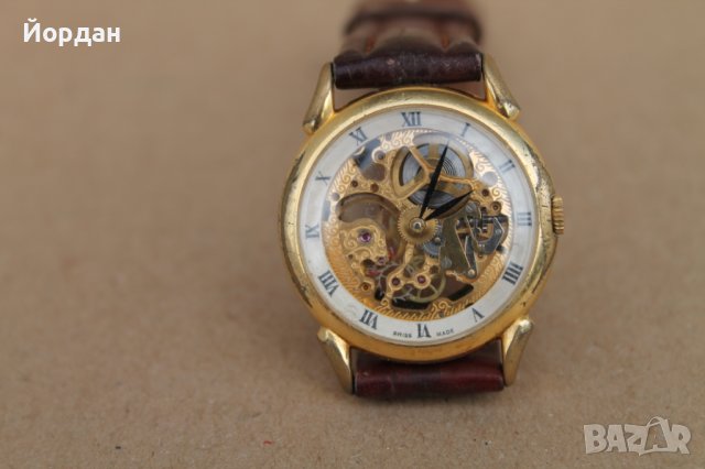 Швейцарски мъжки часовник ''Skeletron'', снимка 2 - Мъжки - 43240736