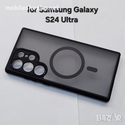 Samsung Galaxy S24 Ultra гръб MagSafe защита на камерите черен мат 
