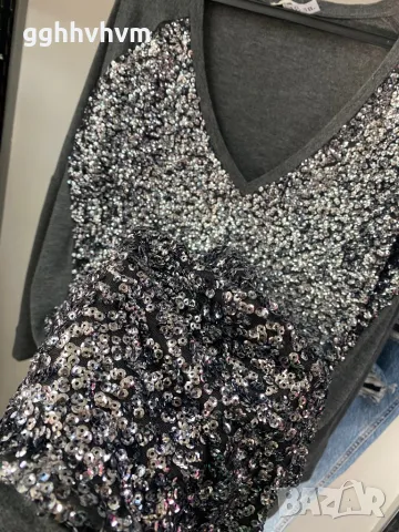 Блестяща блуза ххл, снимка 3 - Блузи с дълъг ръкав и пуловери - 48826711