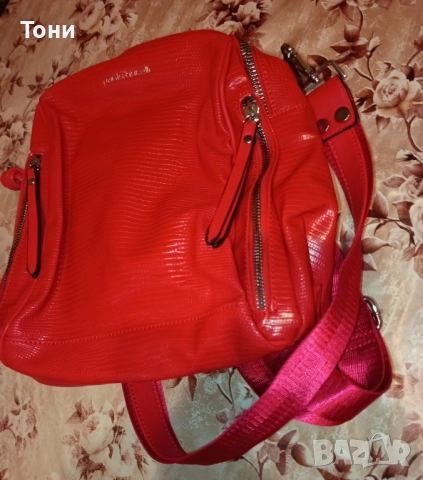 PAOLO BOCELLI Оригинал Нова Кожена Дамска Раница , снимка 15 - Чанти - 52418686