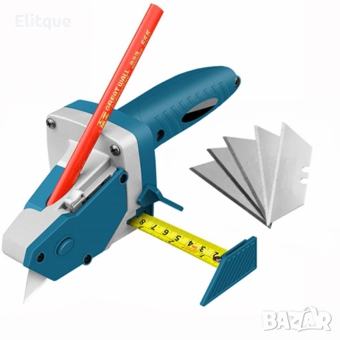 Многофункционален инструмент за рязане на гипсокартон с вградена ролетка 5м. , снимка 8 - Други инструменти - 52903956