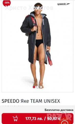 Мъжко яке(парка) SPEEDО / Размер M, снимка 10 - Спортни дрехи, екипи - 53368448