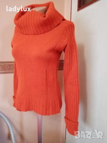 TexTon, Вълнена Блуза с Голяма Шал Яка, Размер S. Код 1493, снимка 8 - Блузи с дълъг ръкав и пуловери - 35527222