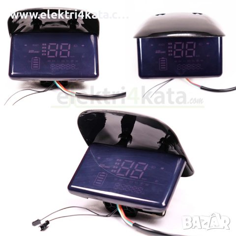 LCD дисплей (километраж) със сенник 48V-72V