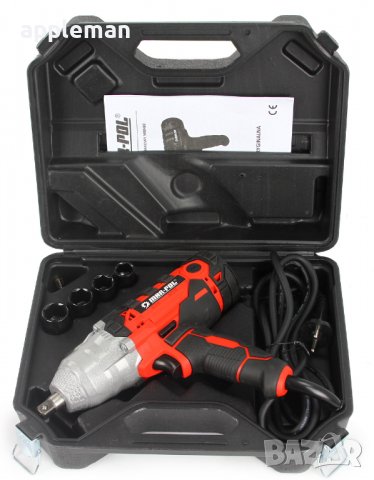 Електрически гайковерт 1/2" 720 Nm MARPOL + ПОДАРЪК 4 вложки инструмент, снимка 2 - Винтоверти - 40001806