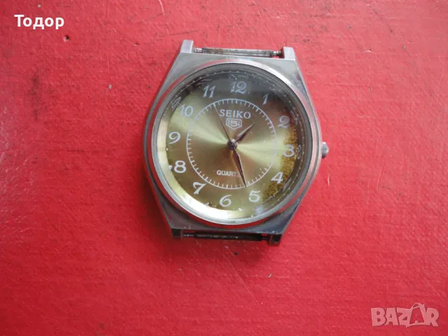 Часовник Seiko 5 кварц, снимка 6 - Мъжки - 49113334
