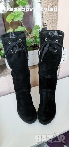 Ботуши Hogl-Gore-tex 38 н Естествен велур , снимка 10 - Дамски ботуши - 52646586