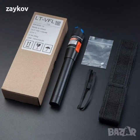 Визуален локатор на неизправности (VFL), 10mW тестер за оптичен кабел с 2,5 mm конектор, снимка 6 - Друга електроника - 44130377