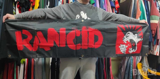 RANCID Band Banner - 45 см на 180 см, снимка 2 - Китари - 44912640