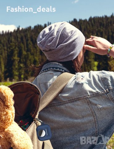 Нов 2 в 1 син силиконов удароустойчив защитен калъф за AirTag и AirPods 3, снимка 6 - Други - 37305029