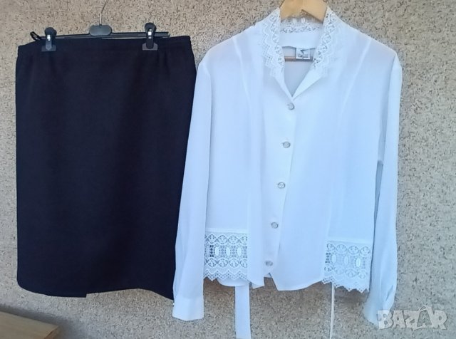 Дамски блузи и прави поли комплект., снимка 4 - Блузи с дълъг ръкав и пуловери - 44050354