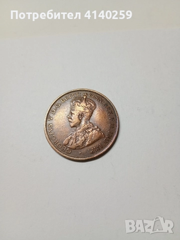 ОСТРОВ ДЖЪРСИ МОНЕТА 1/12 ШИЛИНГ 1923 Г 