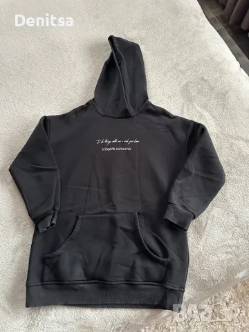 Черен суитчър с подарък рипсен клин., снимка 1