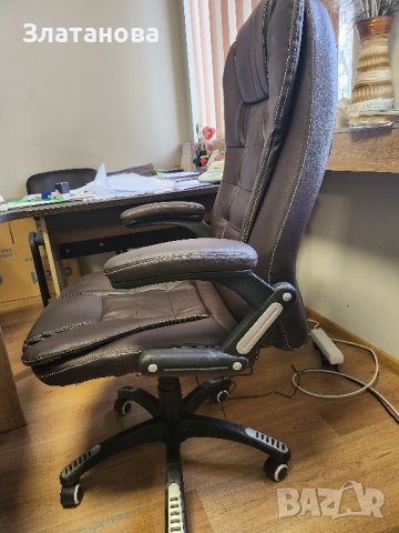 Офис стол с масаж, снимка 4 - Столове за офис - 44115130