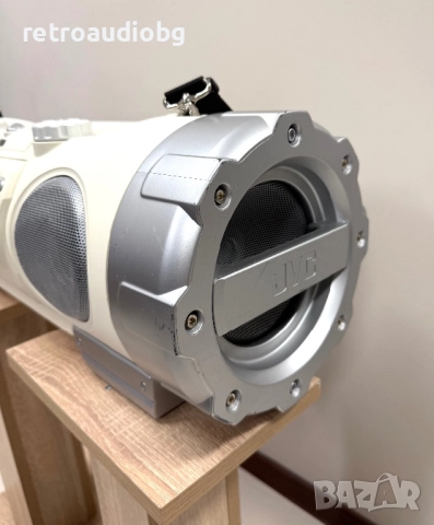 🔉Колекционерски радио CD бумбокс JVC RV-NB20W + дистанционно управление🔉, снимка 4 - Радиокасетофони, транзистори - 52966828