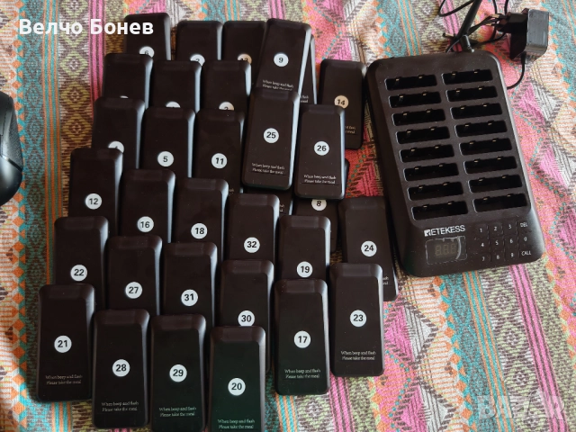 Пейджър система за ресторанти, заведения бързо хранене/самообслужване, снимка 2 - Друга електроника - 52845964
