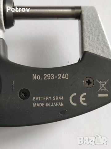 Mitutoyo - COOLANT PROOF - No.293-240 - MADE IN JAPAN - Дигитален Микрометър 0 - 25 mm / IP 65 !!!!!, снимка 3 - Шублери - 52045363