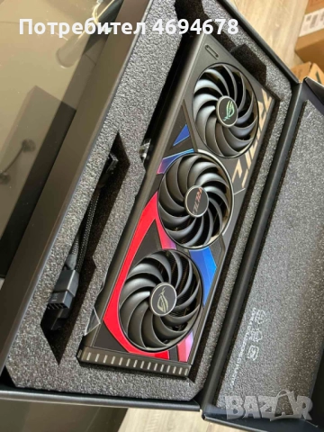 ASUS ROG STRIX RTX 4070Ti 12gb, снимка 4 - Видеокарти - 52922616