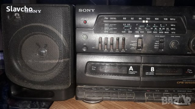 Радиокасетофон Сони/ Sony CFS-W435S Double cassette deck, снимка 3 - Радиокасетофони, транзистори - 43022296