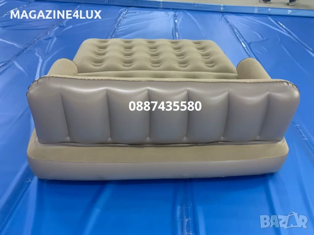 🛋️ Надуваем фотьойл или двойно легло 5в1 SuperSofa – Пет вида комфорт в едно удобно решение! 🛋️, снимка 11 - Надуваеми легла - 50312546