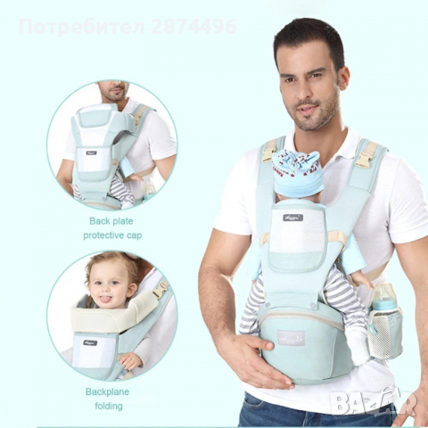 1850 Иновативно кенгуру за бебета от 0 до 36 месеца, снимка 9 - Раници - 36399545