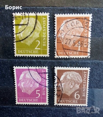 Германия - 1954 год., снимка 2 - Филателия - 43367899