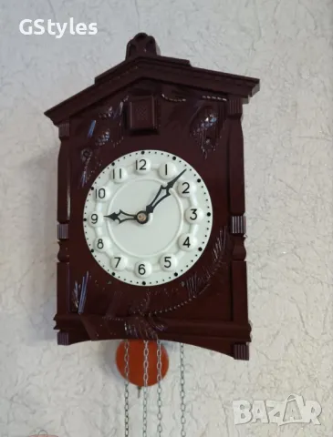 часовник с кукувица маяк- работещ , снимка 4 - Стенни часовници - 50386429
