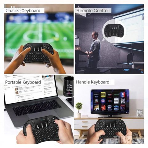 Промоция ! Мини безжична клавиатура с тъчпад 2.4Ghz, снимка 3 - Клавиатури и мишки - 34931213