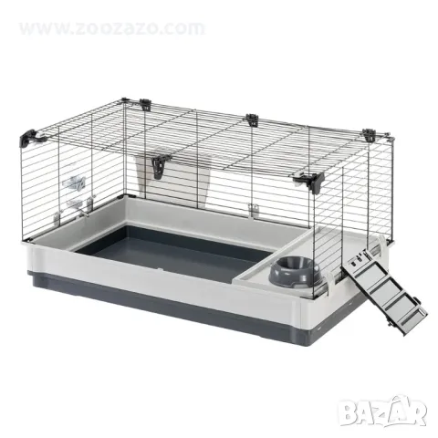 Клетка с пълно оборудване за мини зайчета - 100 / 60 / 50 cм. - Ferplast - Модел: 57070517, снимка 7 - За гризачи - 50282019