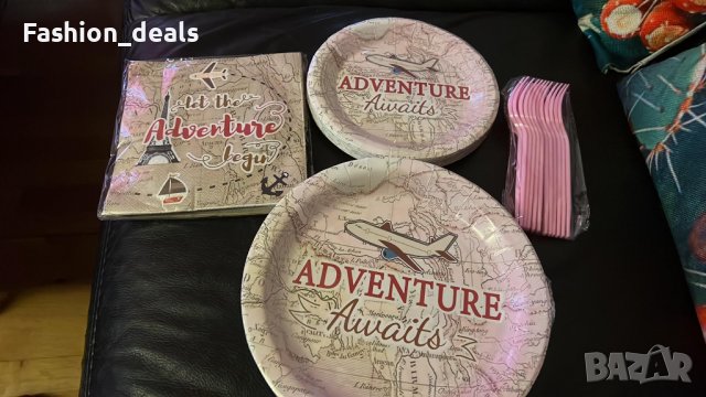 Нов Комплект парти консумативи за 24 гости Тематичен еднократен сервиз, снимка 8 - Други стоки за дома - 39150667