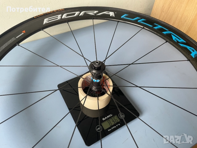 Предна карбонова капла с гума Campagnolo bora ultra 50 tubular , снимка 11 - Части за велосипеди - 52582868