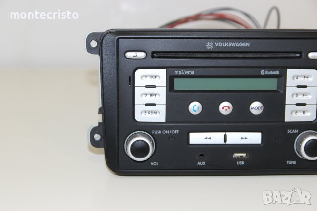 CD MP3 RADIO Bluetooth USB AUX VW Polo V 6R1 (2009-2014г.) 000 051 218 B / 000051218B, снимка 2 - Аксесоари и консумативи - 43453519