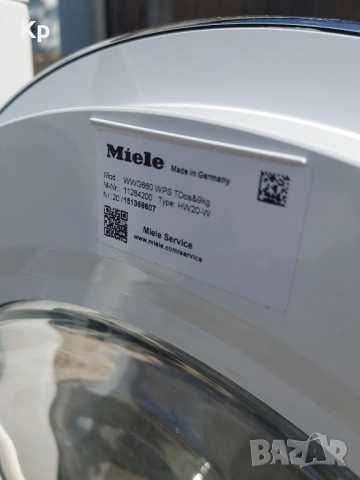 2022 Пералня Miele WWG660 9kg/1400rpm, снимка 2 - Перални - 51539018