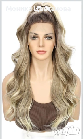 Перука омбре с къдрици, снимка 5 - Аксесоари за коса - 53241934