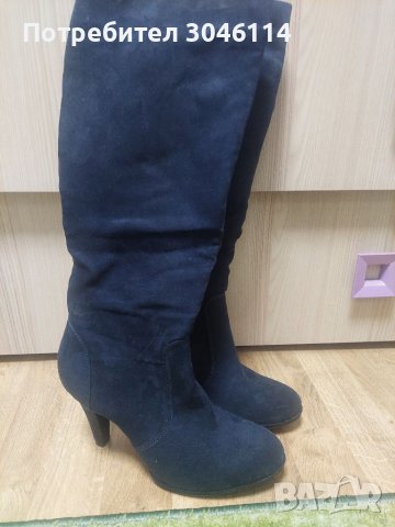 Дамски велурени ботуши, снимка 4 - Дамски ботуши - 38787645