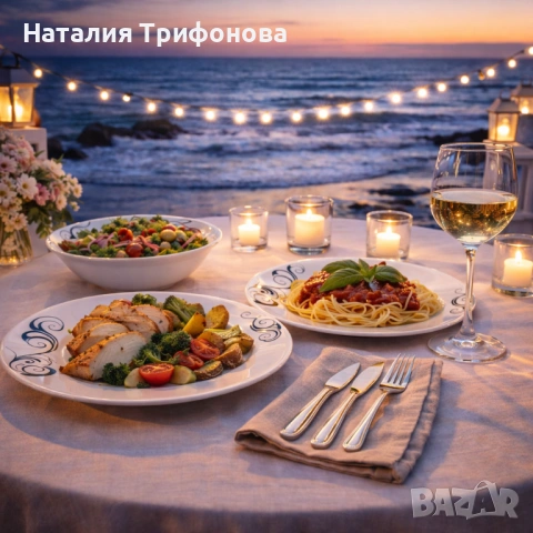 Комплект чинии 24 части с елегантен винтидж дизайн – Възвишен стил за всяка трапеза, снимка 2 - Сервизи - 53404031