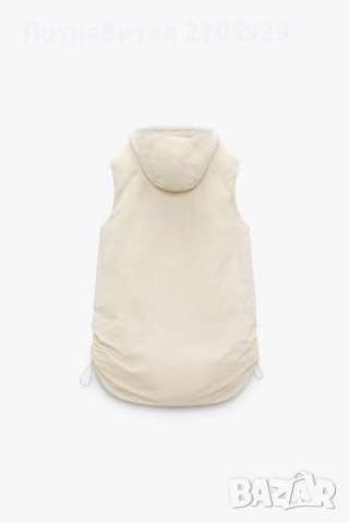 Zara дълъг непромокаем елек/грейка, размер S, снимка 4 - Елеци - 51512307