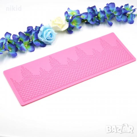 Д8 висулки с мрежа дантела борд силиконов молд форма за украса торта с фондан шоколад гъмпейст, снимка 5 - Форми - 33661235