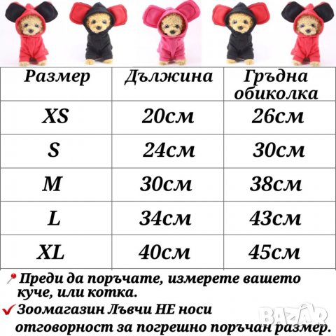 Анорак за домашни любимци. Анорак за куче. Анорак за котка. Суичър за кучета. Дрехи за кучета, снимка 2 - Други стоки за животни - 38370878