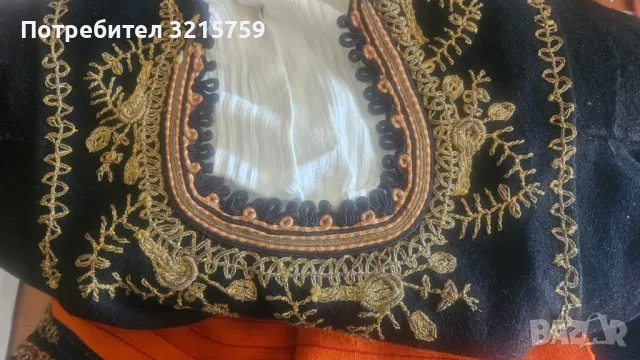 19 век Автентична носия , златна сърма, снимка 8 - Антикварни и старинни предмети - 50348871