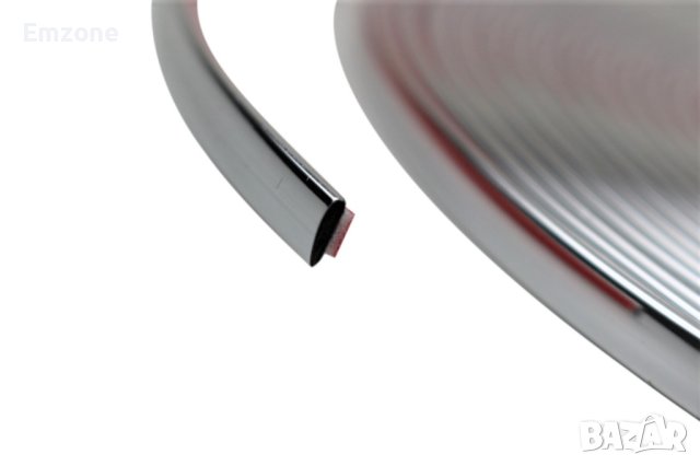 Декоративна лайсна автомобил универсална самозалепваща лента 10м х 4мм Хром, снимка 4 - Аксесоари и консумативи - 39276948