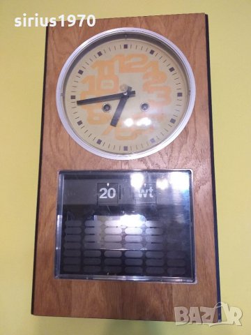 Полски стенен часовник метрон профилактиран от часовникар, снимка 1 - Стенни часовници - 32622525