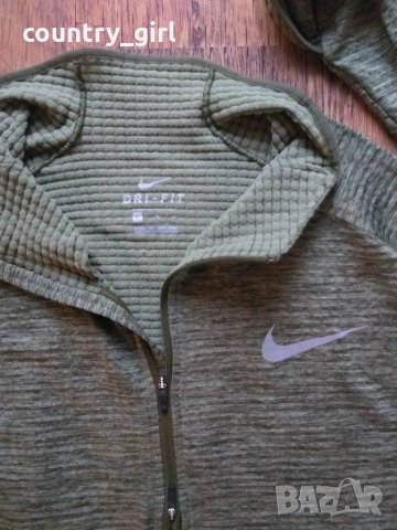 Nike Running Dri-FIT Element Sphere Half-Zip Sweat In Green - страхотна мъжка блуза КАТО НОВА, снимка 4 - Спортни дрехи, екипи - 28147209
