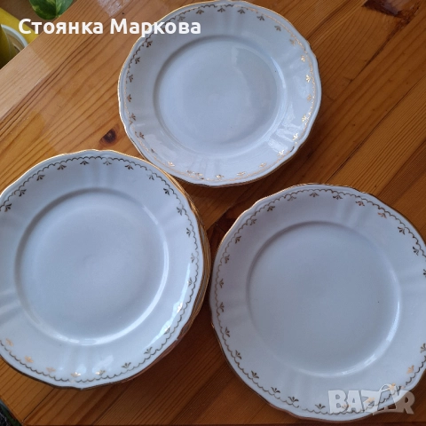 Порцеланови чинийки-6 броя-Швеция, снимка 2 - Чинии - 52401381